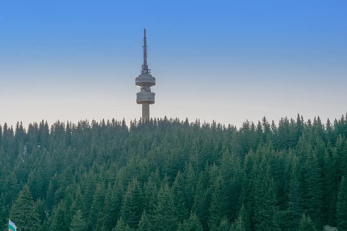 Priveliște din zona Pamporovo, fotografiată în 2016