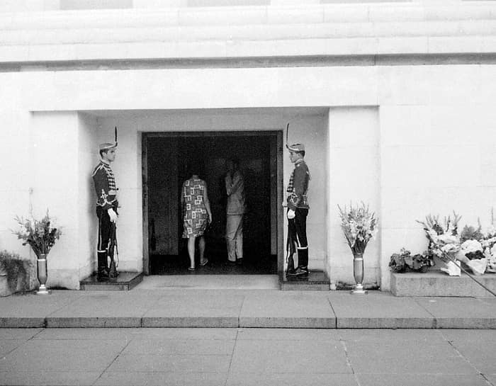 София през 1966 г., архивна снимка от времето на мавзолея
