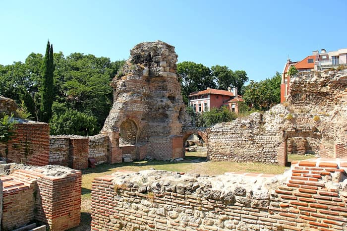 The Roman Thermae in Varna, ancient bath ruins