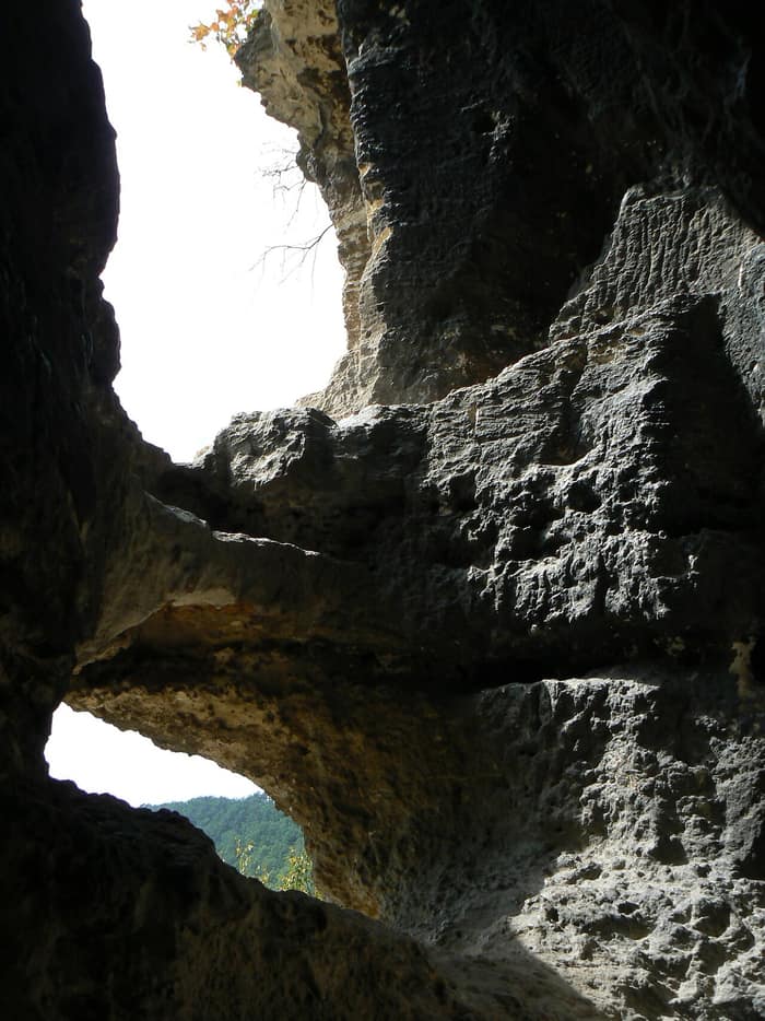 Albotin Monastery, second detail of the rock rooms