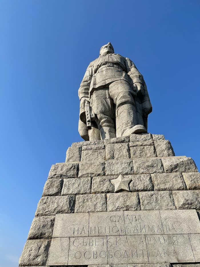 Pomnik Alyosha na wzgórzu Bunardżik w Płowdiwie