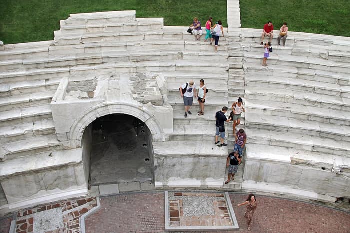 The ancient Roman stadium of Philippopolis in Plovdiv
