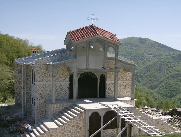 A church, photographed in the area of Belintash