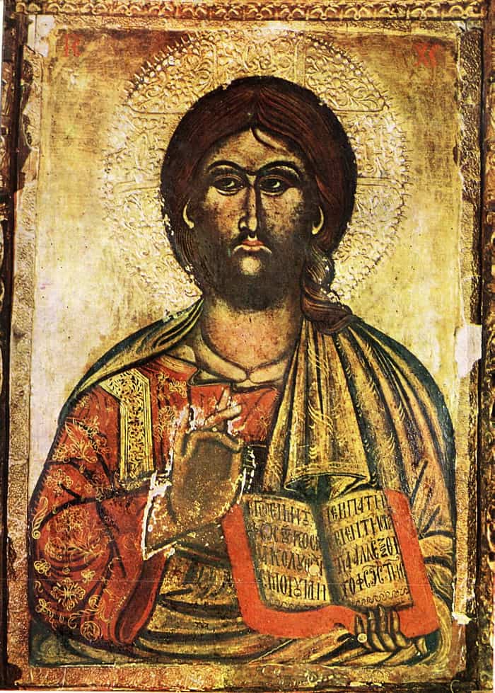 Icoana lui Hristos din biserica Mănăstirii Rozhen, secolul al XVII-lea