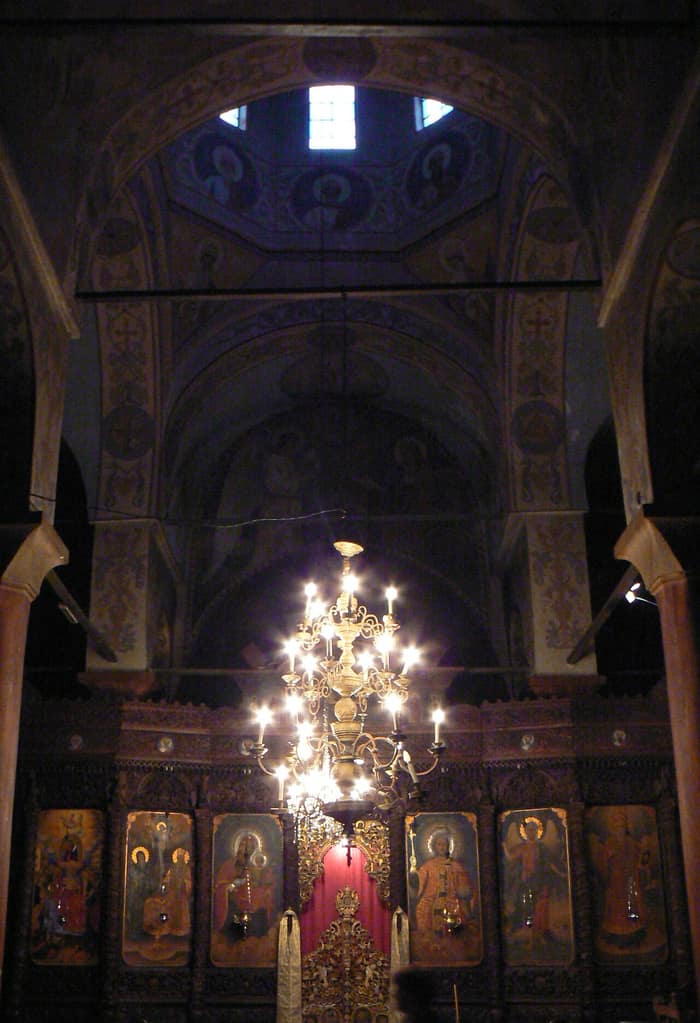 A candelabrum at Klisurski Monastery, listed under the Vidin eparchy