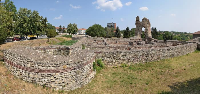 Castra Martis, turnul fortăreței romane din orașul Kula