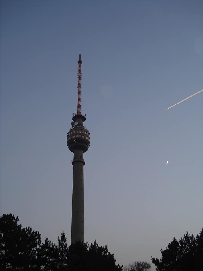 The TV and radio broadcasting tower of Ruse