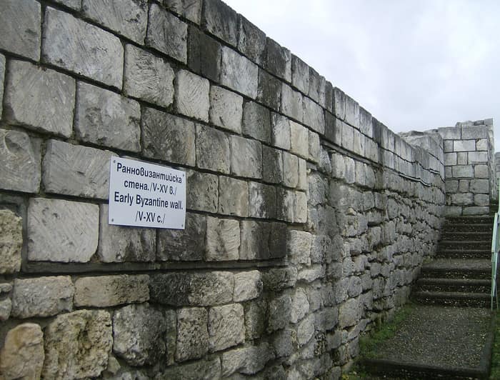 Cetatea Șumen, zidul bizantin timpuriu